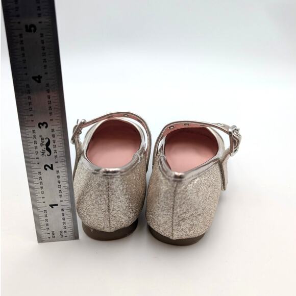 Nordstrom Kids' Everlee Mary Jane Flat Adjustable Strap Gold Size US8M EU24 - Picture 4 of 11